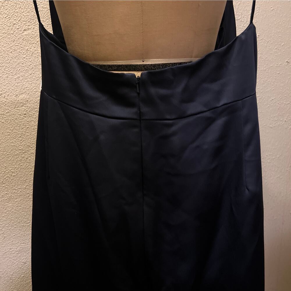 Dessy Collection Cowl-Neck Draped Wrap Maxi Dress With Front Slit NWT Size 24W - Picture 9 of 11